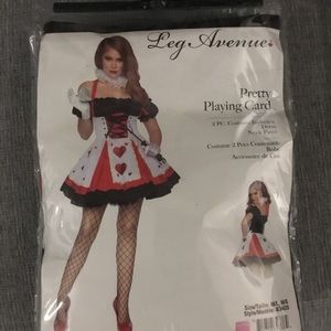 Leg Avenue Pretty Playing Card Role Play Lingerie Size M/L